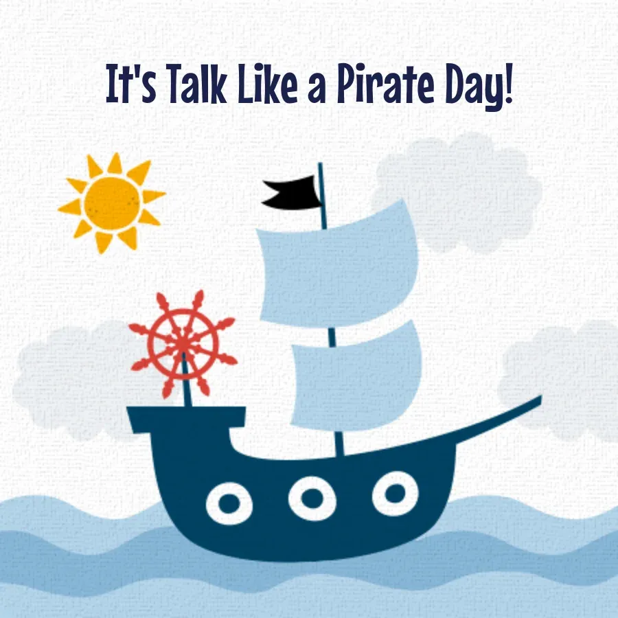 Pirate Ship card front