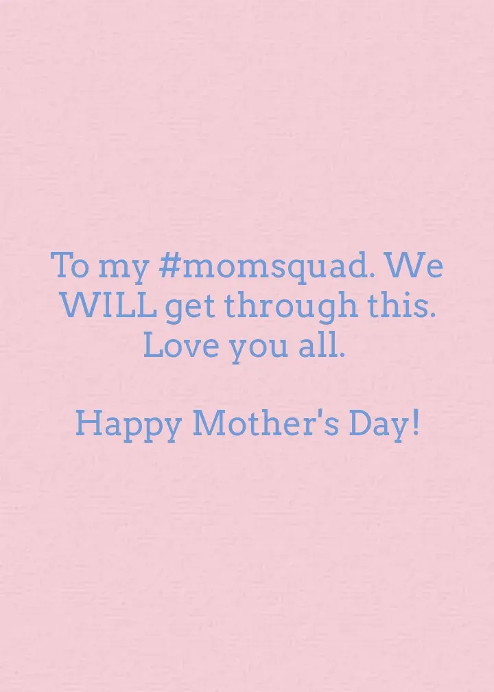 Mother's Day Friend card inside right