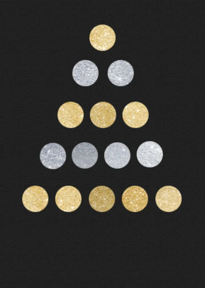 Foil Dots card front