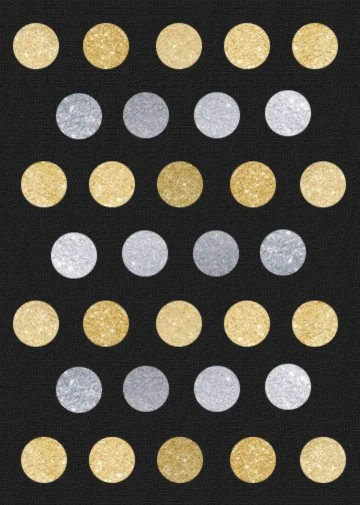 Foil Dots card inside left