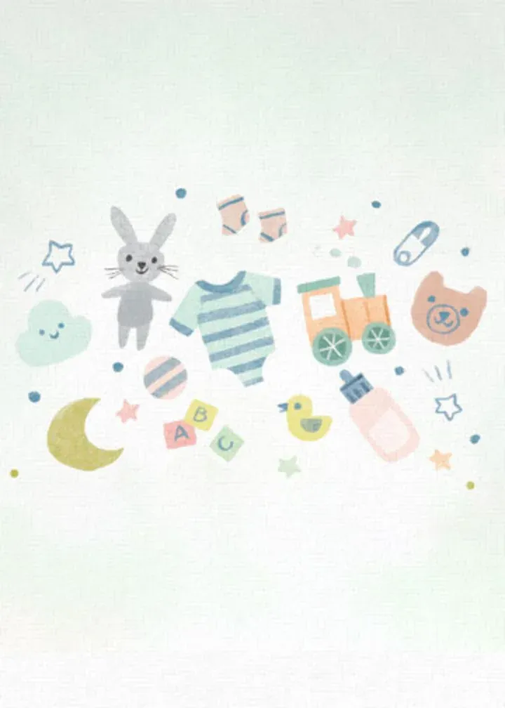 Thank You Baby Shower card inside left