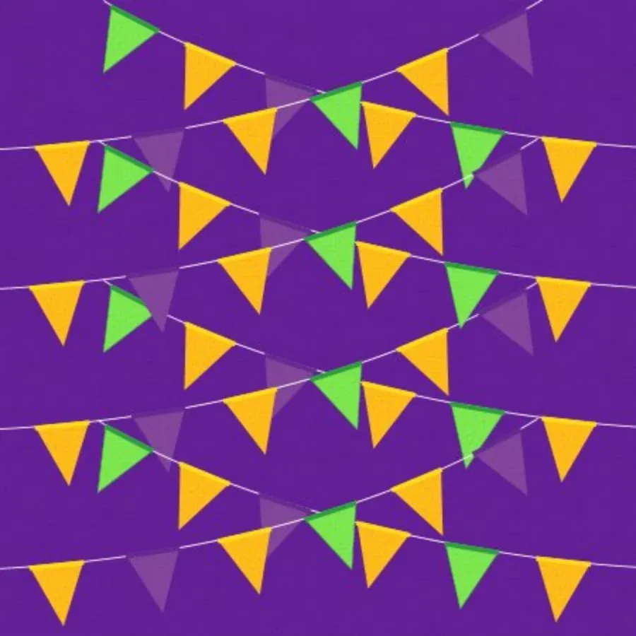 Mardi Gras Masquerade card inside left