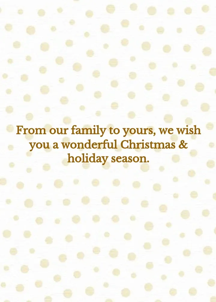 Gold Poinsettia card inside right