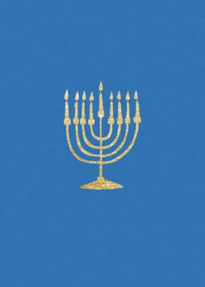 Hanukkah Stars Border card inside left