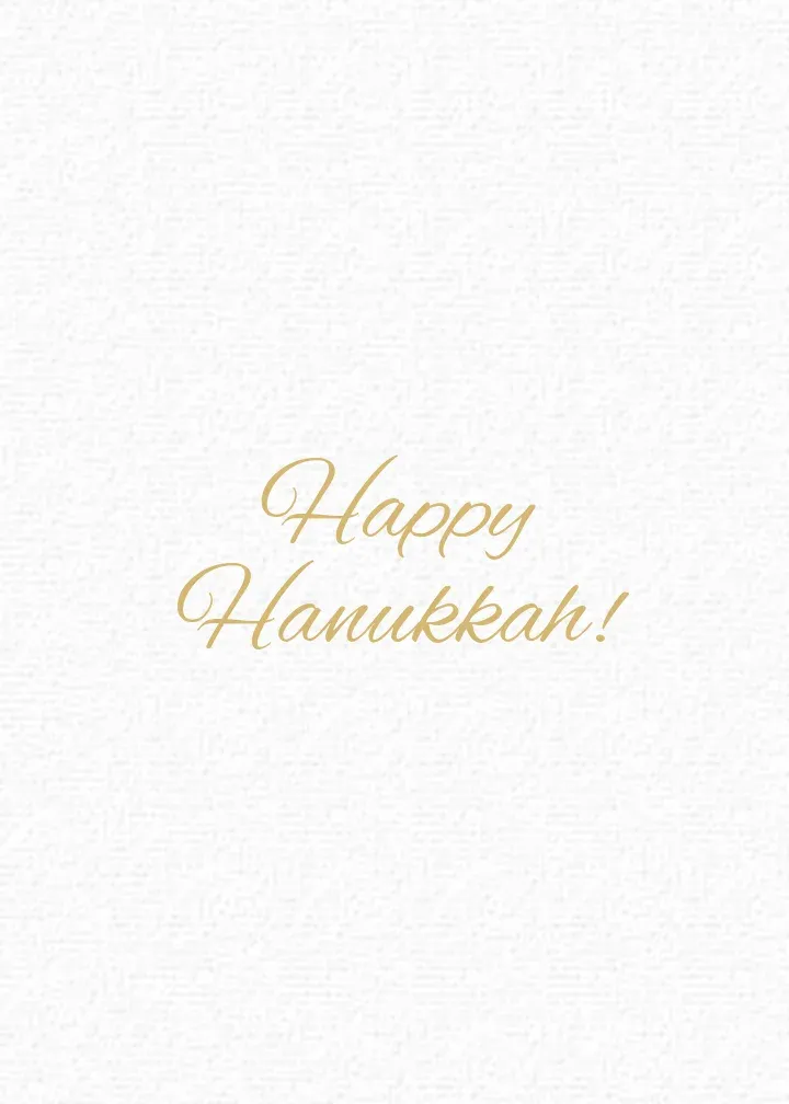 Hanukkah Stars Border card inside right