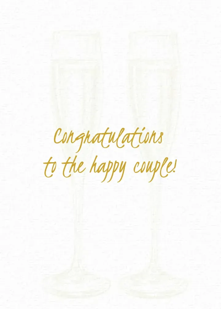 Wedding Cheers card inside right