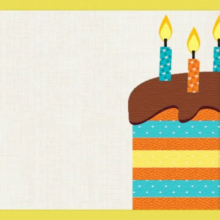 Half Birthday card inside left