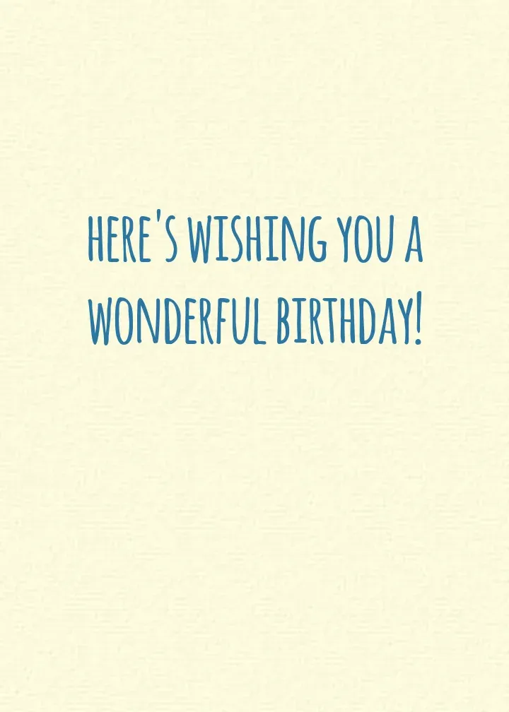 Birthday Fox card inside right