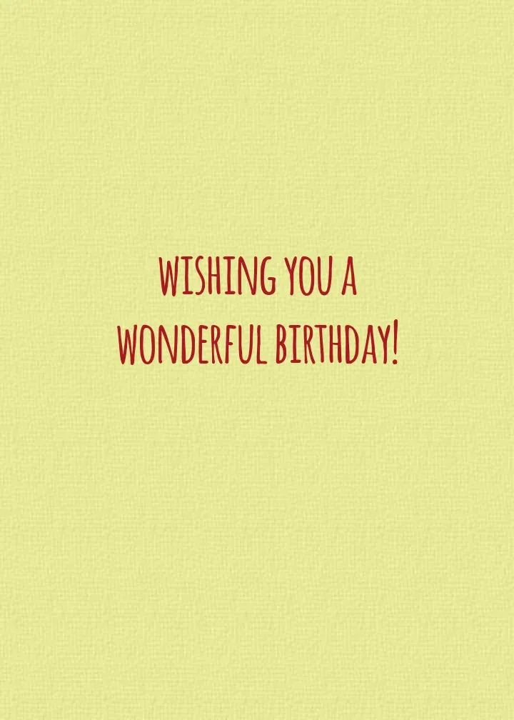 Kids Birthday Full Photo card inside right