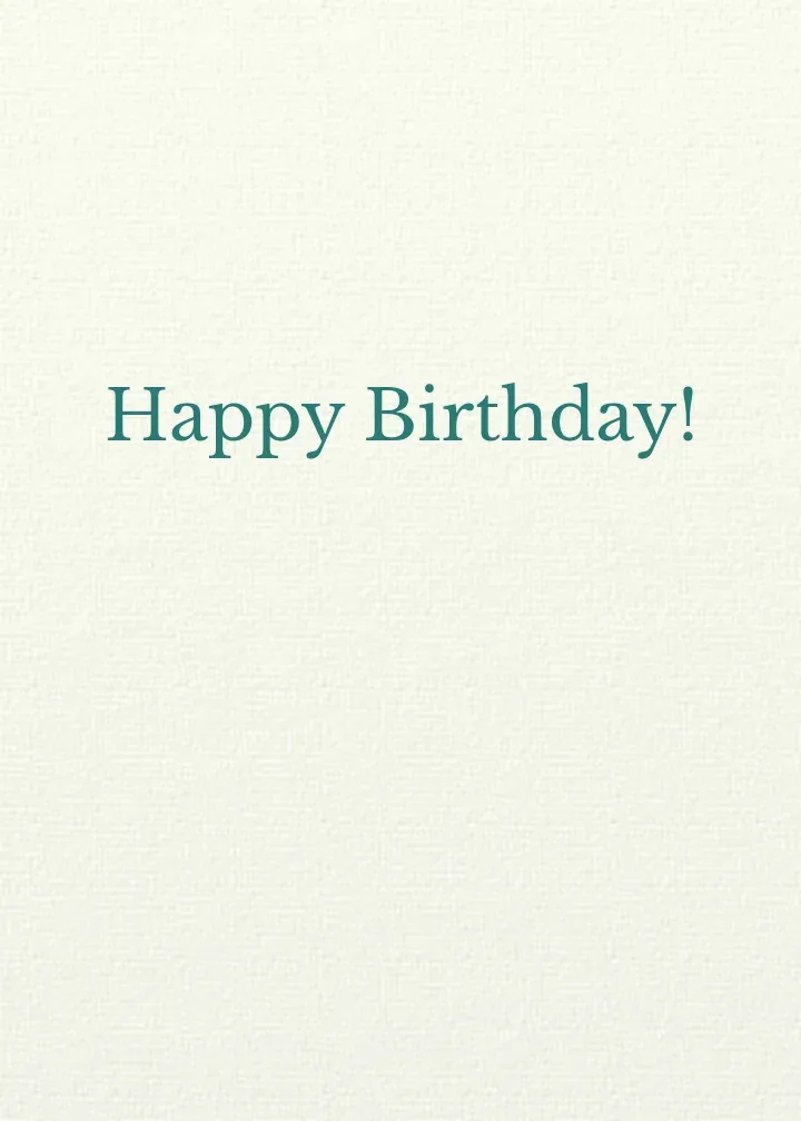 Kids Birthday Balloons Photo card inside right