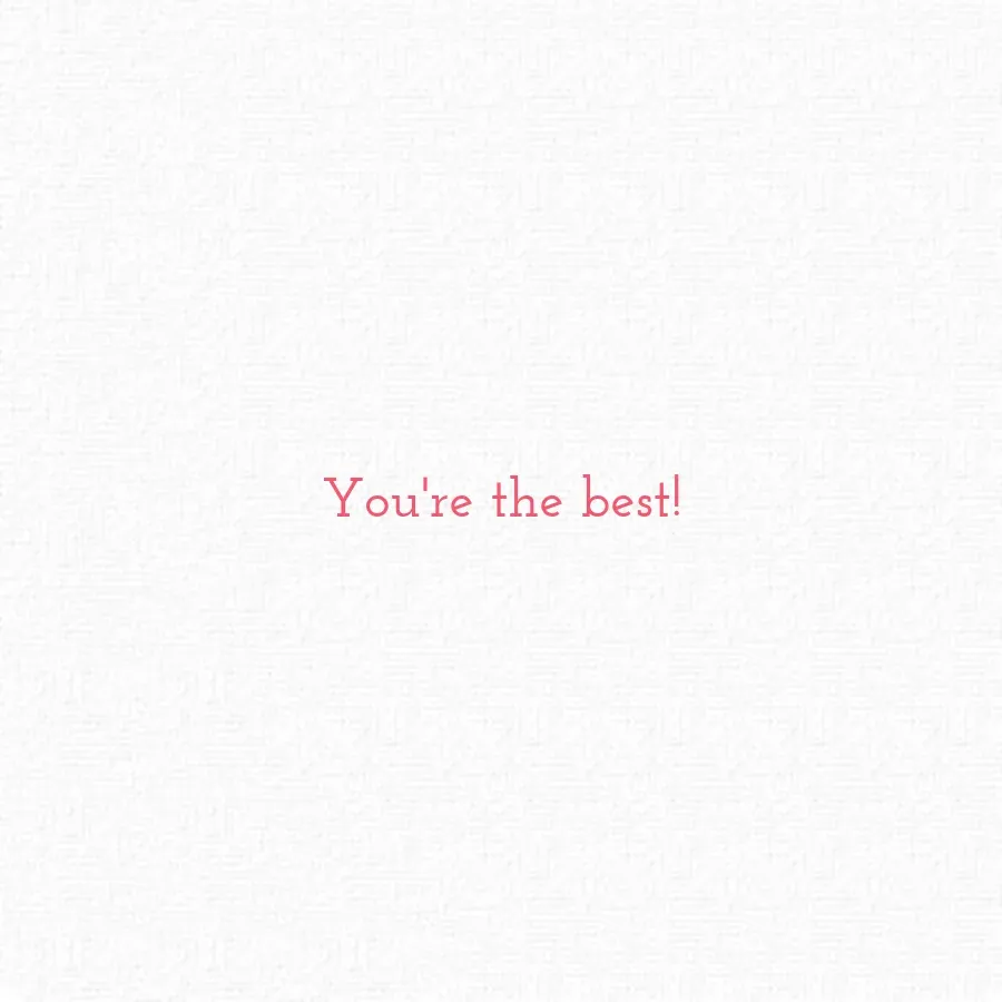 Bubble Thank You card inside right