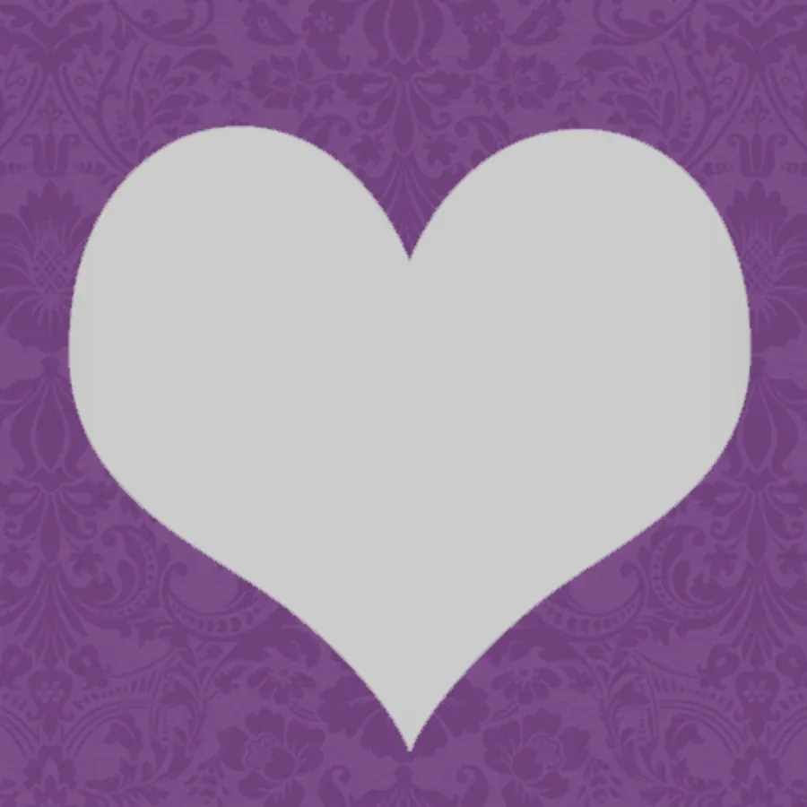 Engagement Purple Photo Frame card front