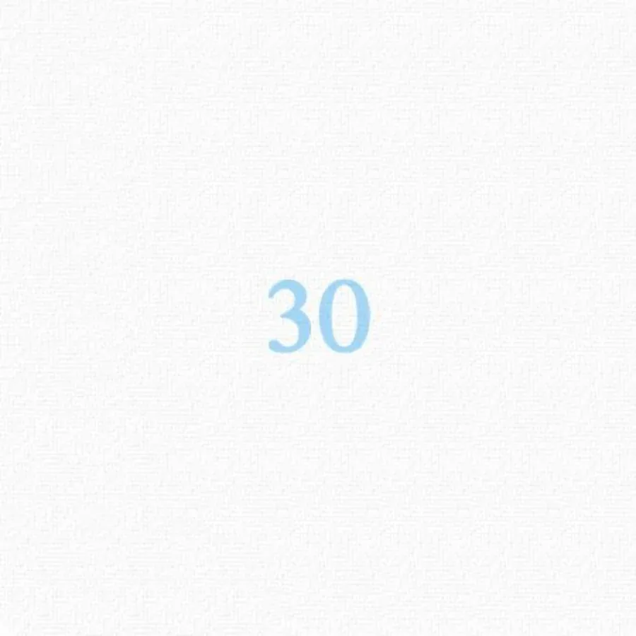 Wordy 30th Birthday card inside left