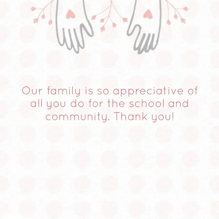 For All Your Help card inside right