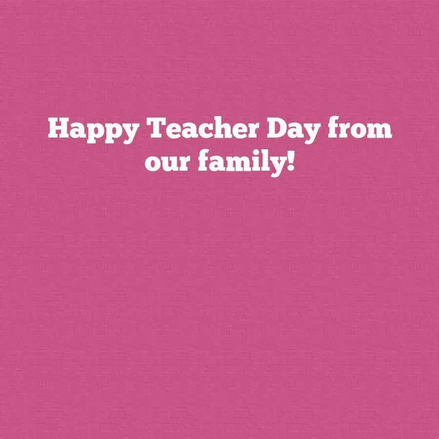 Thank You Teacher Photo card inside right