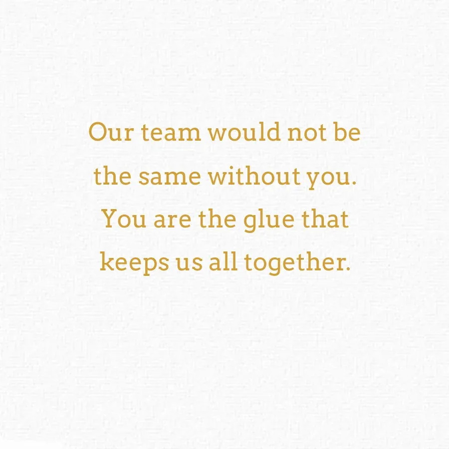 Admin Day Floral card inside right