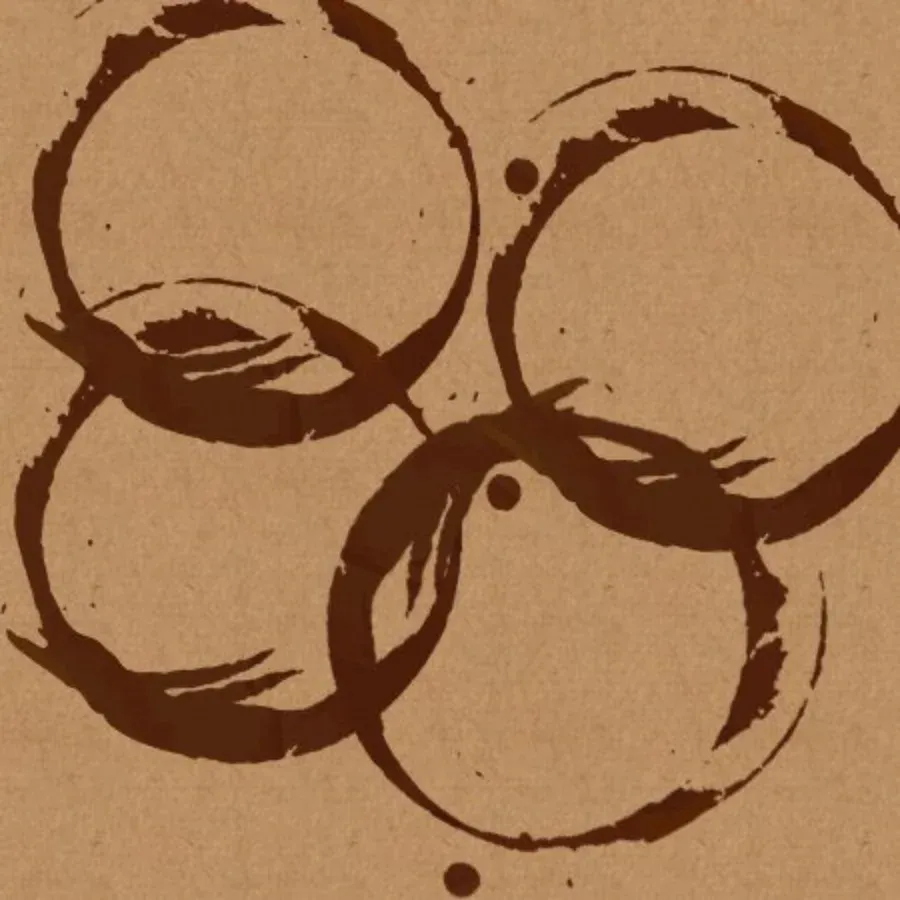 Coffee Stain card inside left