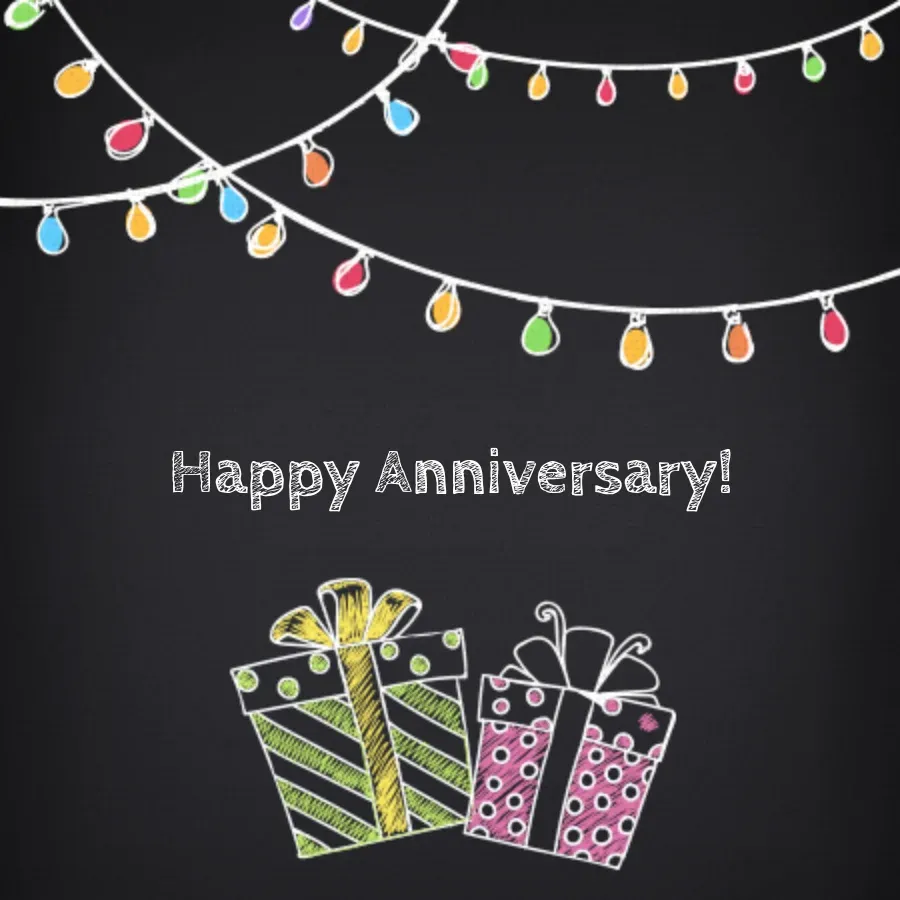 Anniversary Presents card front