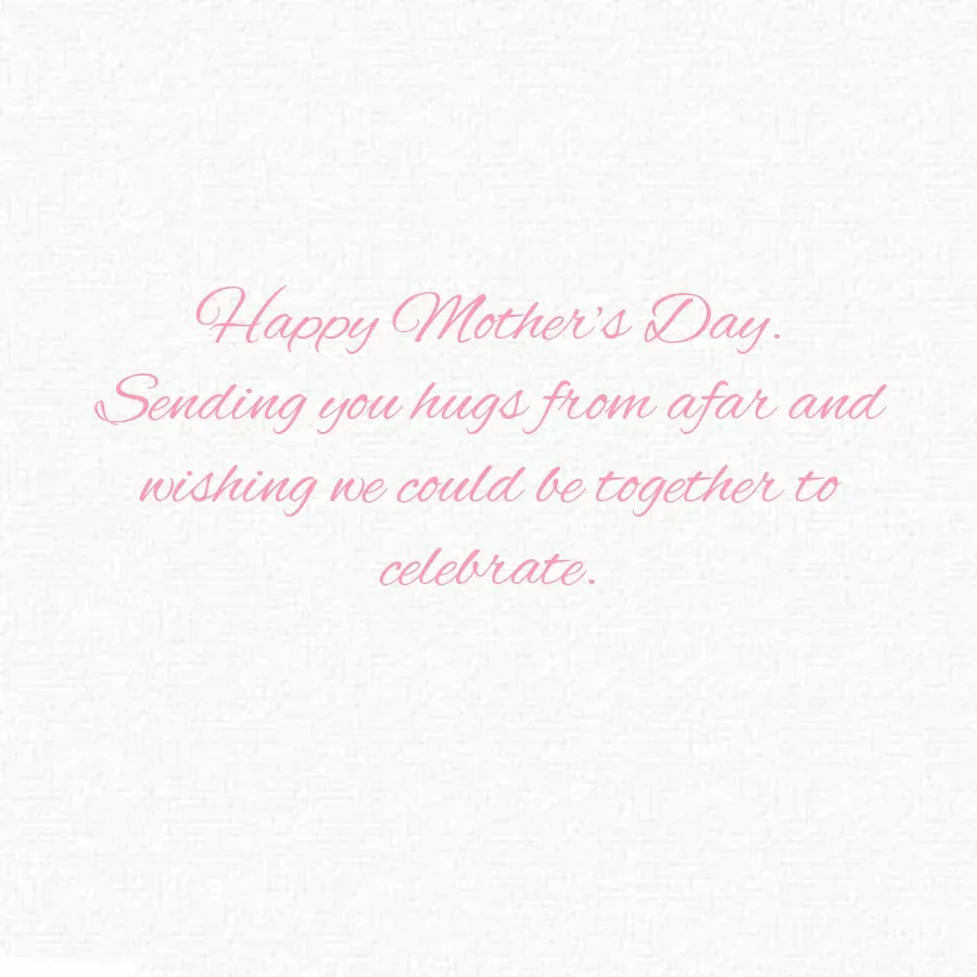 Mother's Day Vase card inside right
