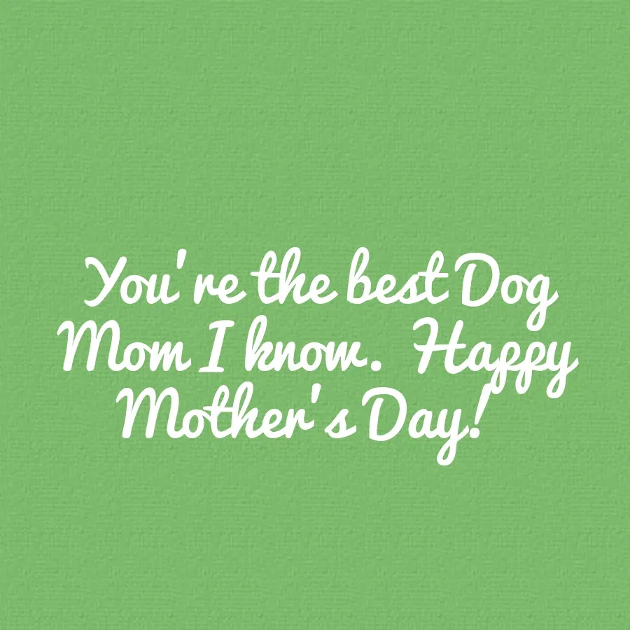 Dog Mom card inside right