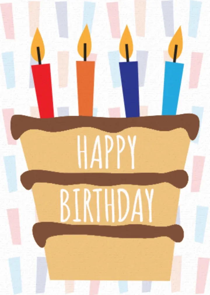 Birthday Layer Cake card front