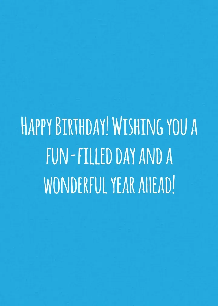 Birthday Layer Cake card inside right