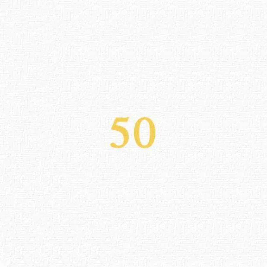 Wordy Fifty card inside left