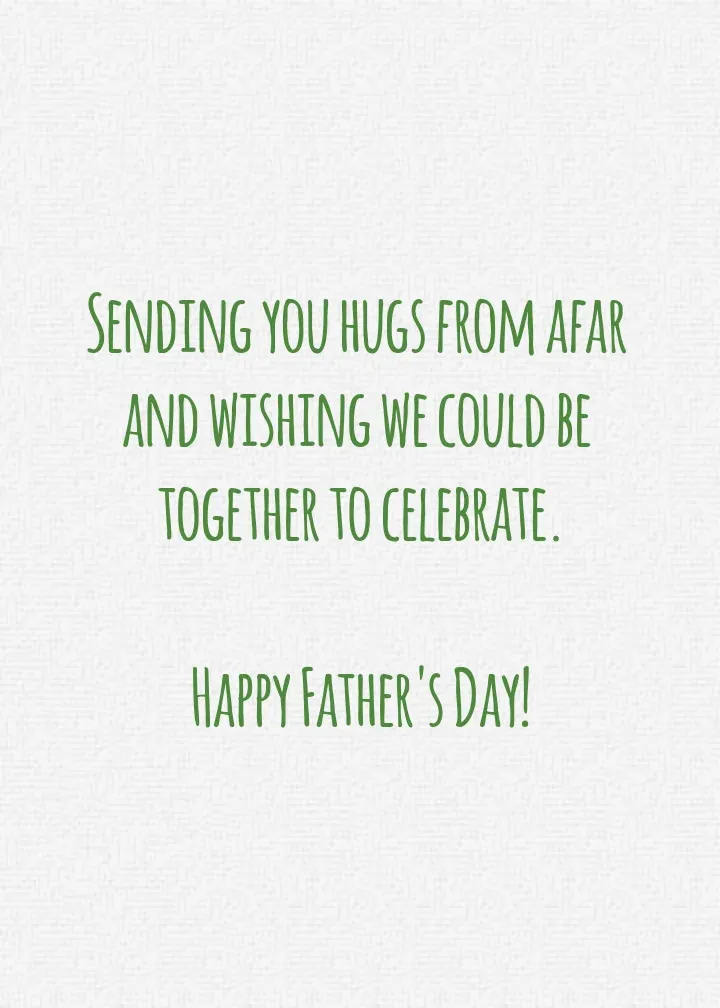 Father's Day from Our House card inside right