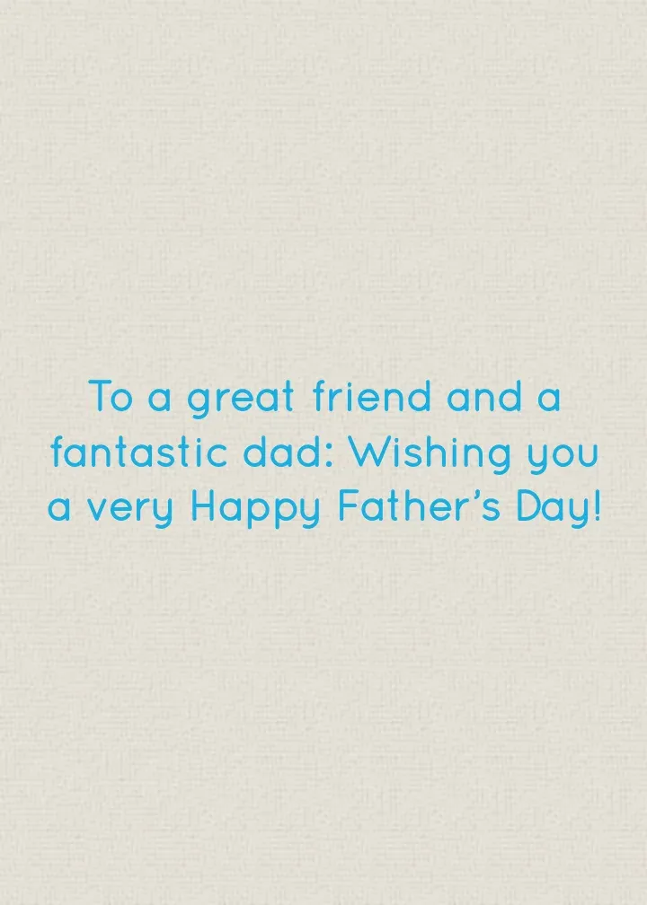 Father's Day Floral card inside right
