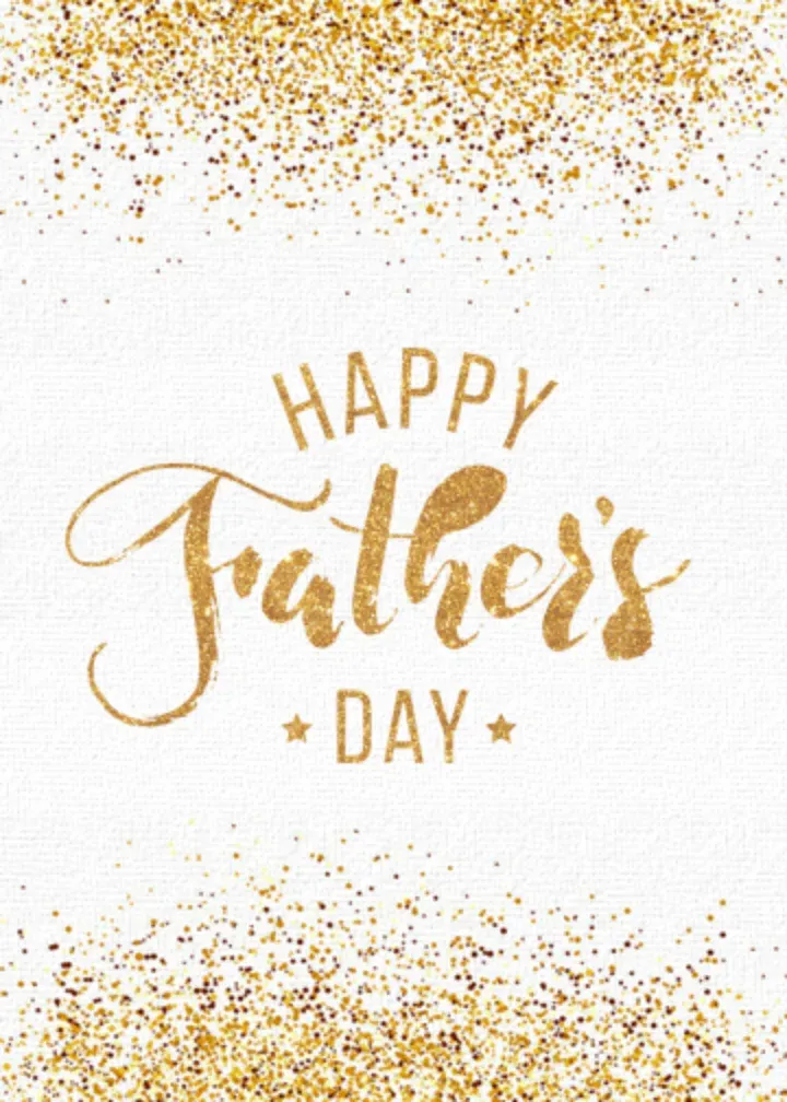 Golden Father's Day card front