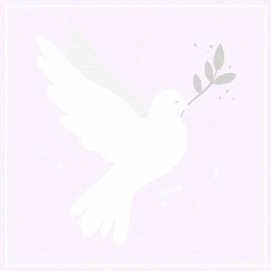 Peaceful Dove card inside left