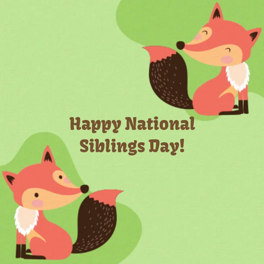 National Siblings Day | Apr 10 card front