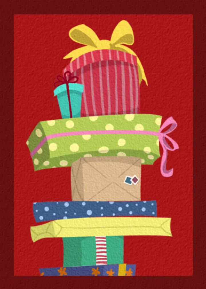 Holiday Presents card front