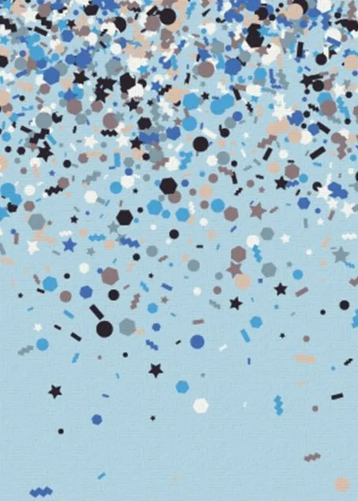 Happy Father's Day Confetti card inside left