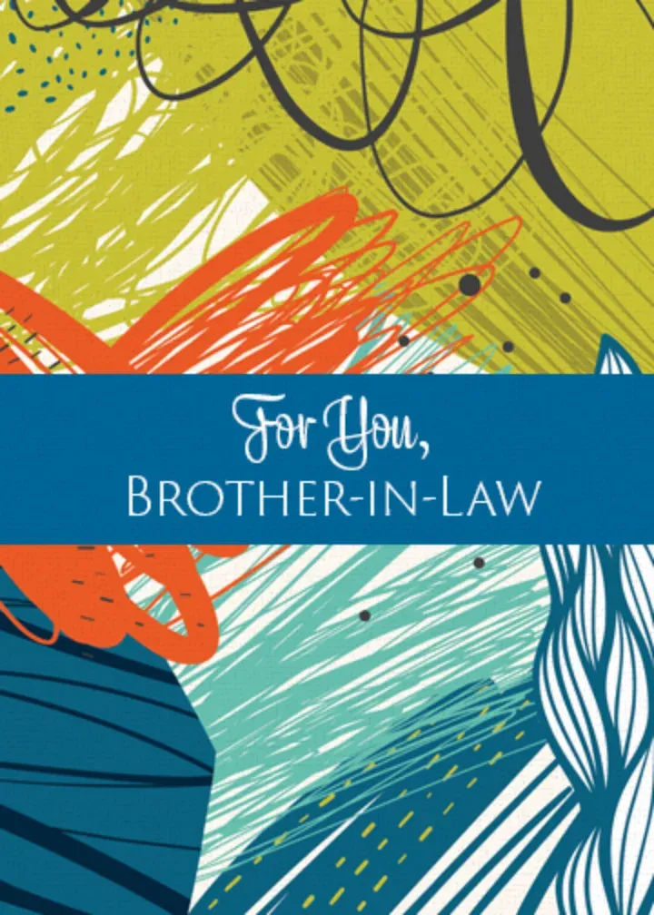 For You, Brother-in-Law card front