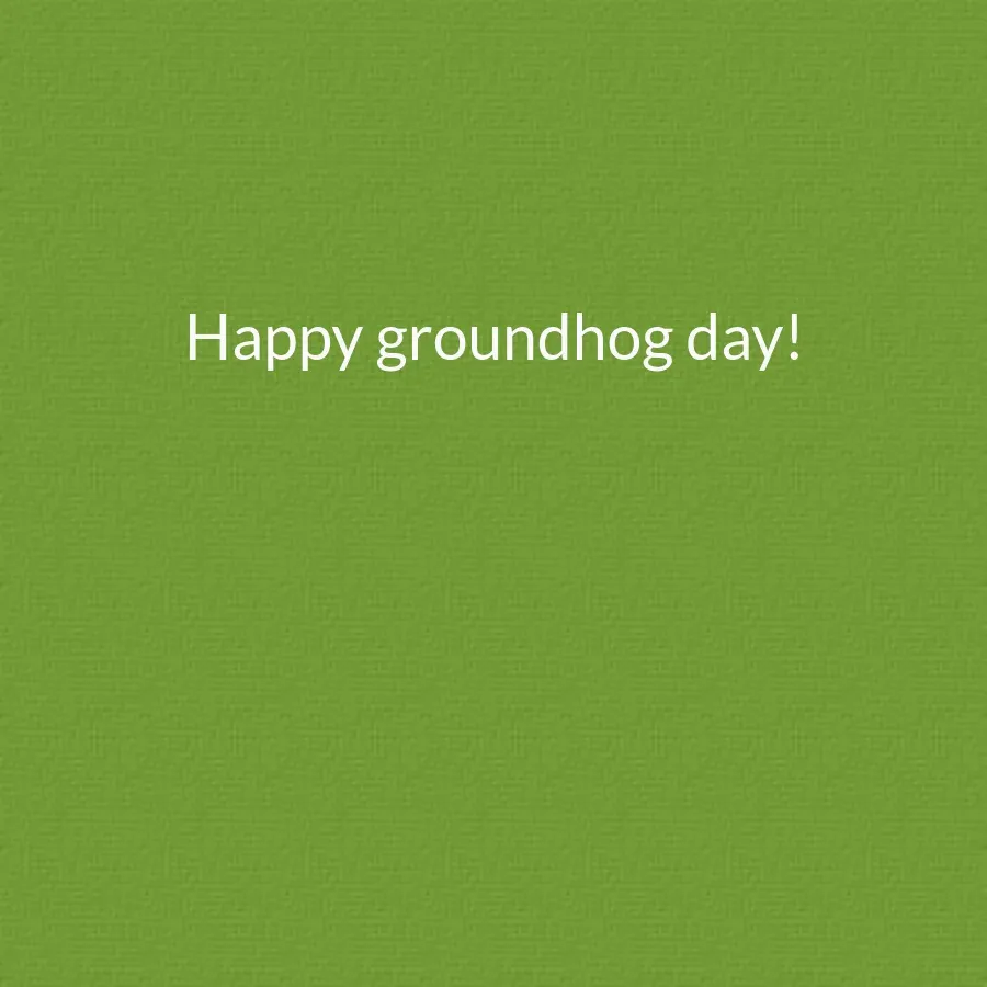 Forecasting Groundhog card inside right