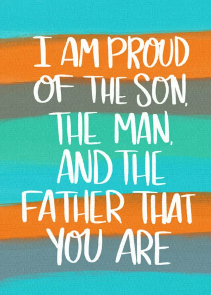 Proud of You Son card front