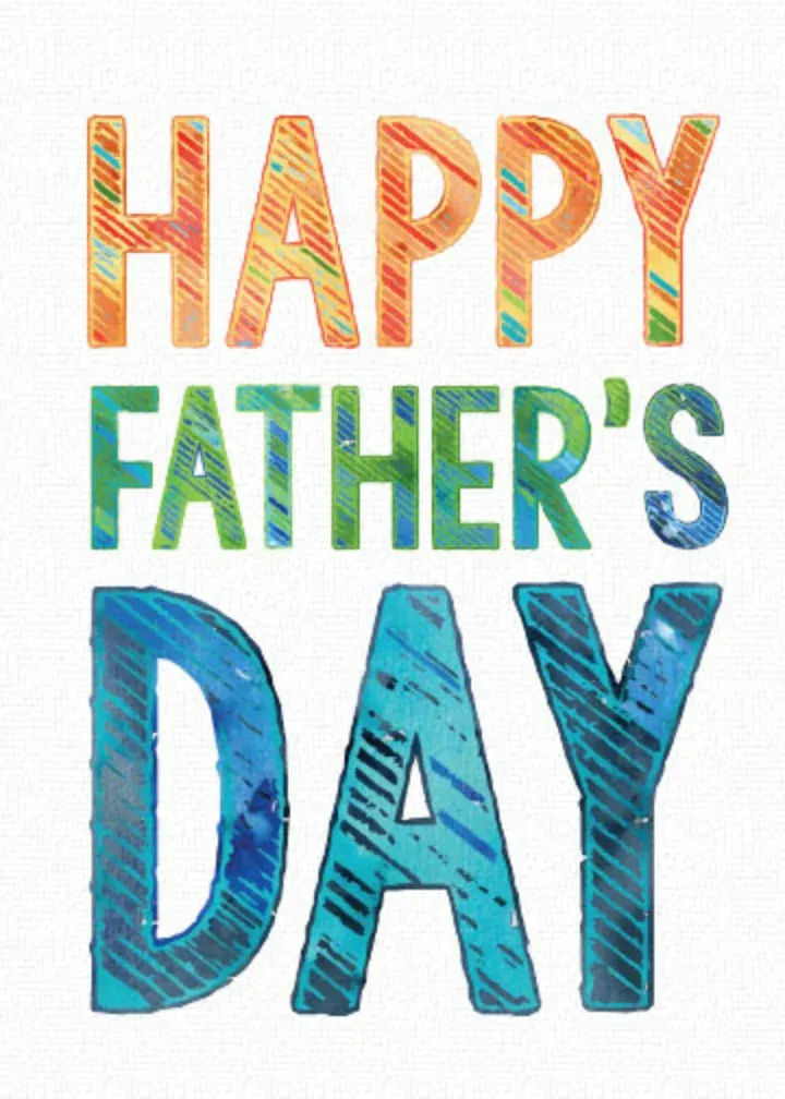 Father's Day Lettering card front