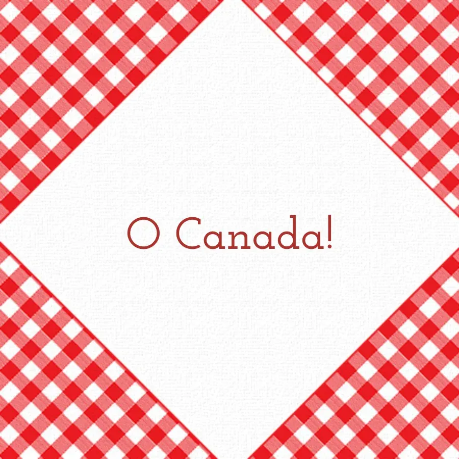 O Canada card front