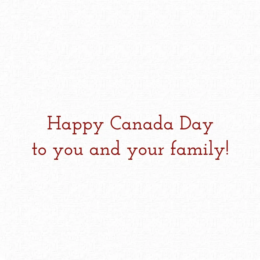 O Canada card inside right