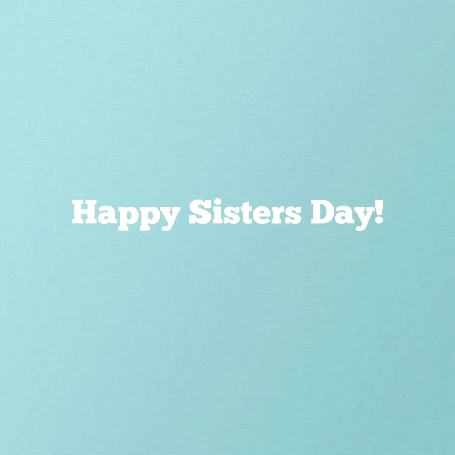 Sister Day Photo card inside right