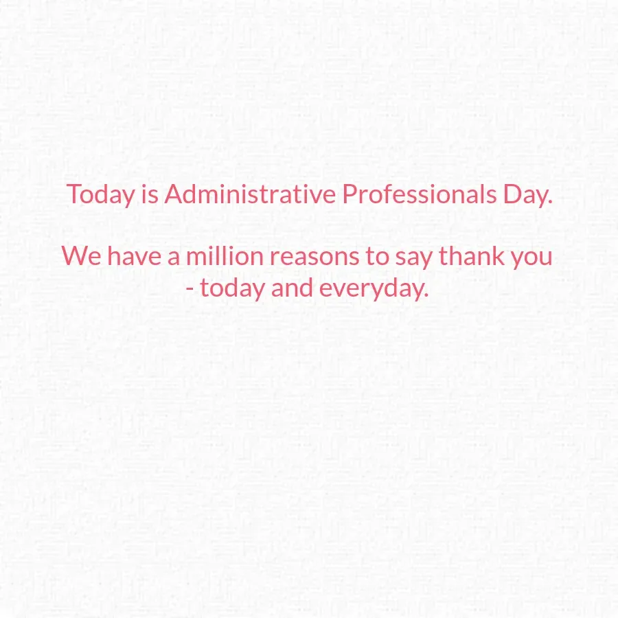 Modern Thanks card inside right