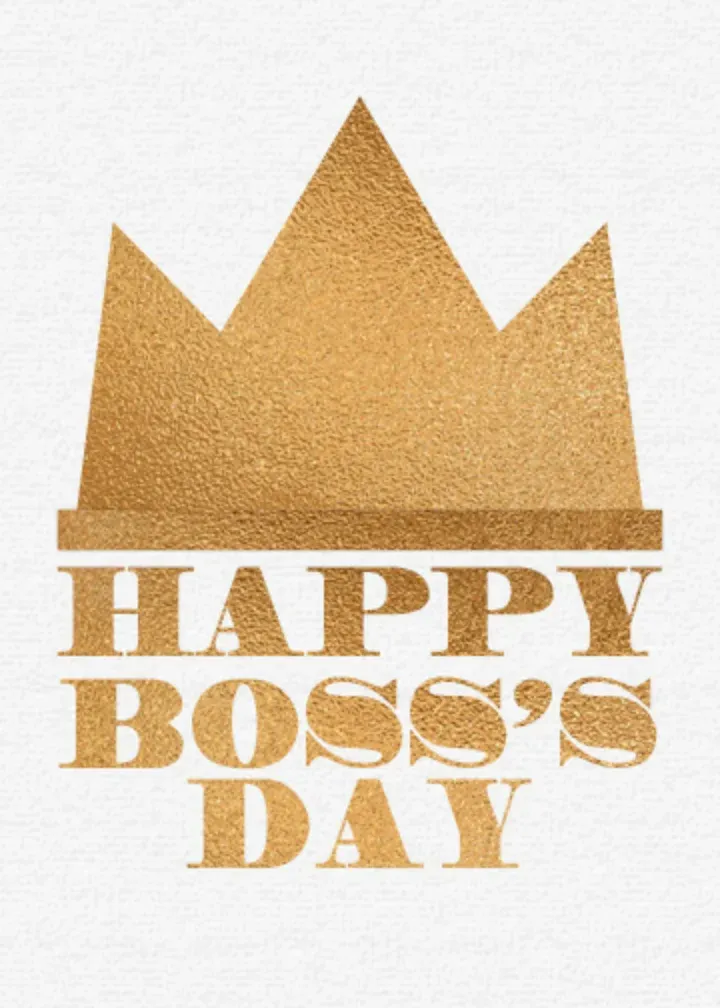 Boss's Day Crown card front
