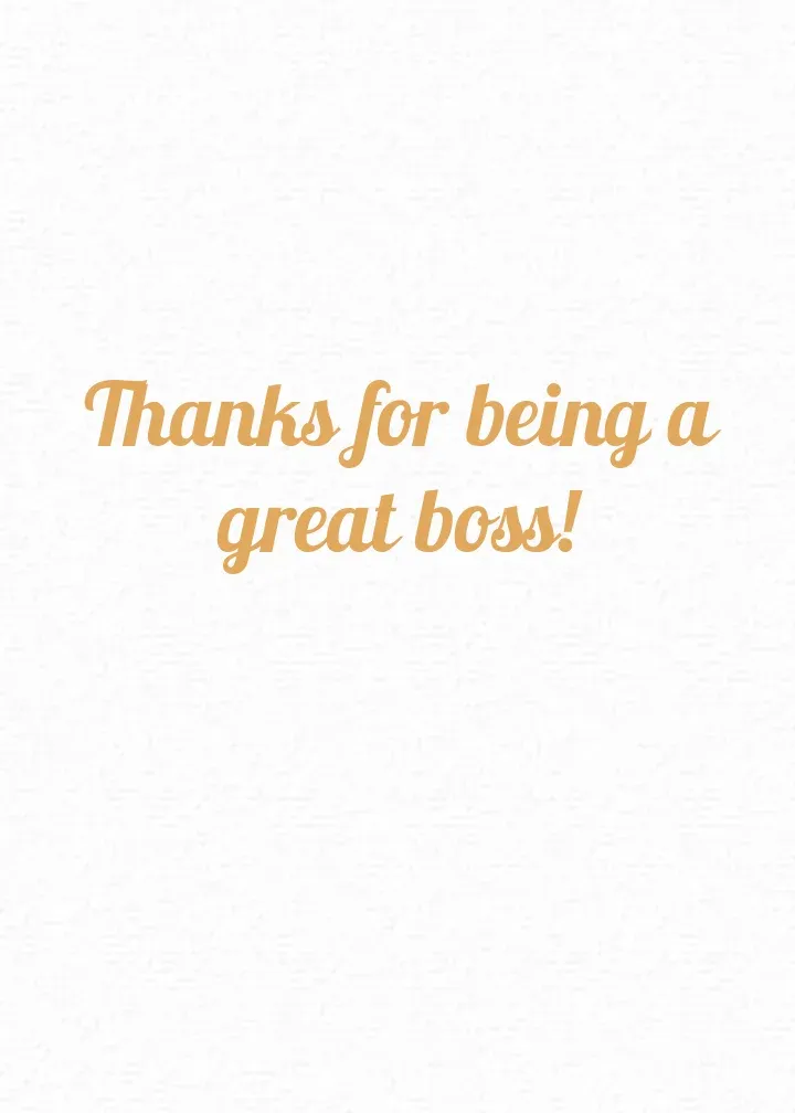 Boss's Day Crown card inside right