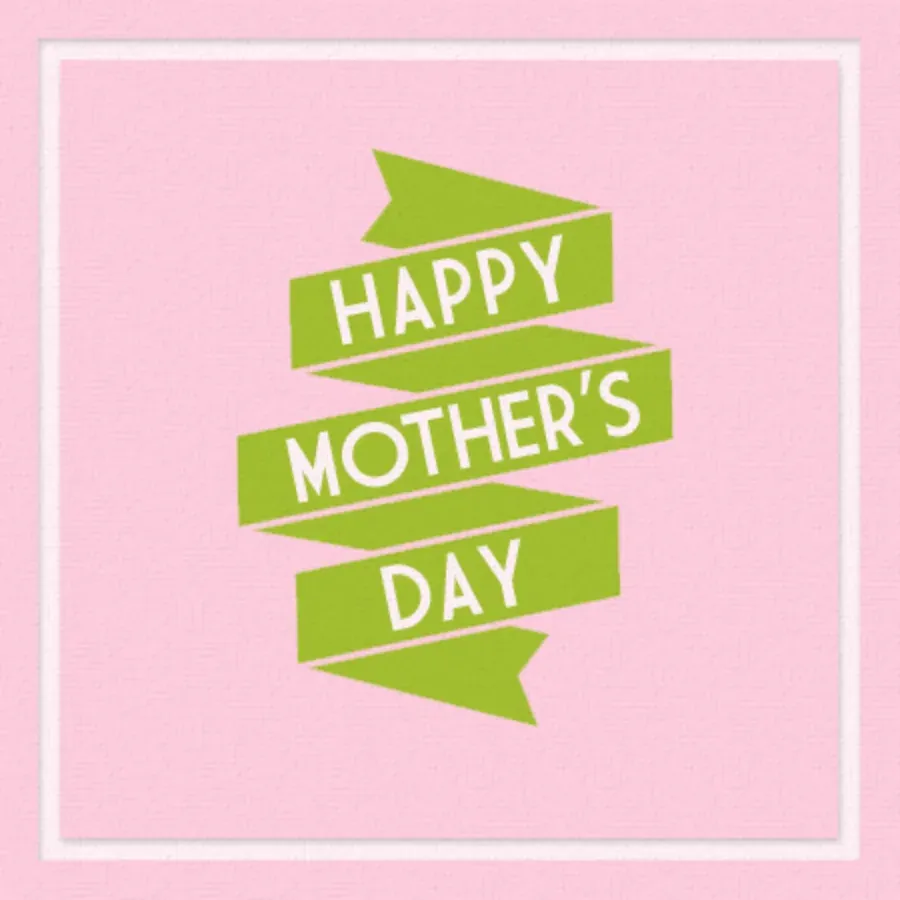 Retro Mother's Day card front