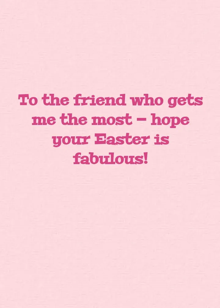 Easter Eggs card inside right