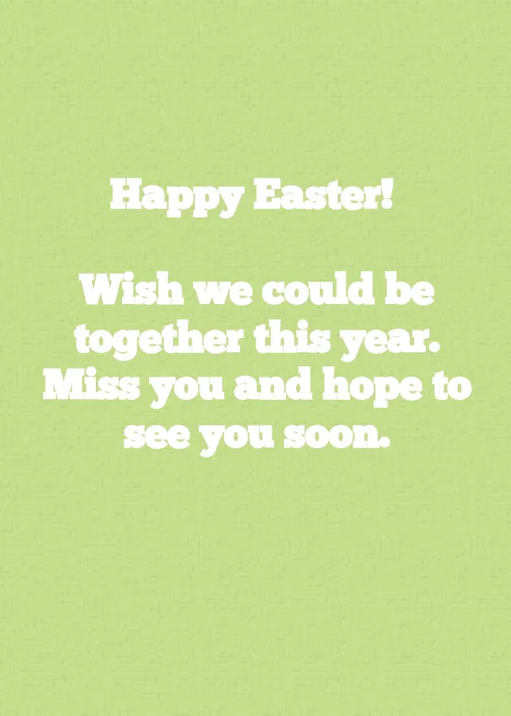 Easter Photo card inside right