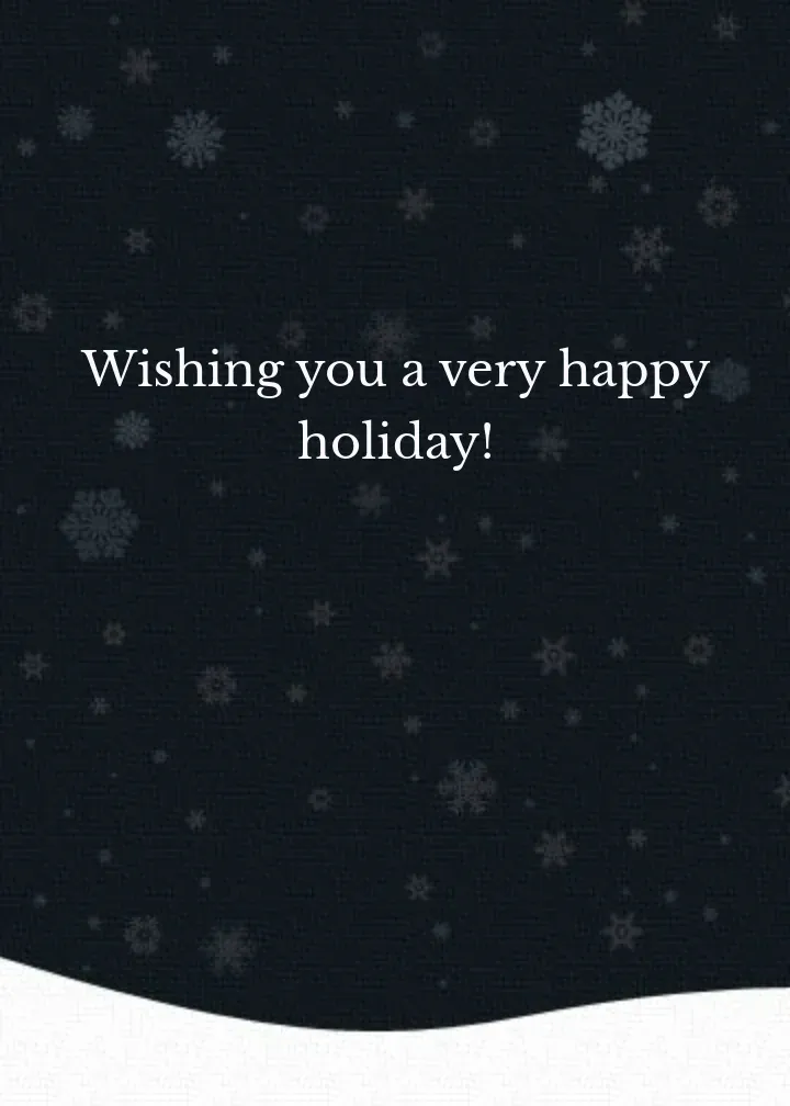 Snowy City Scene card inside right