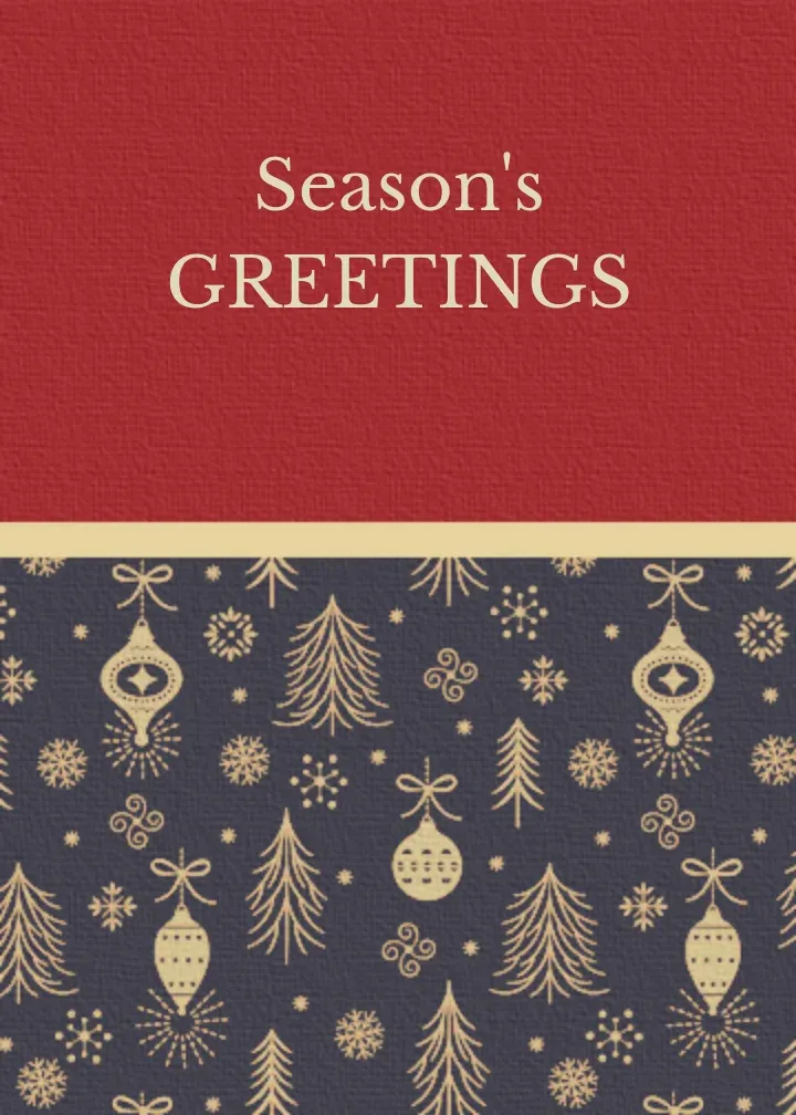 Vintage Ornaments card front