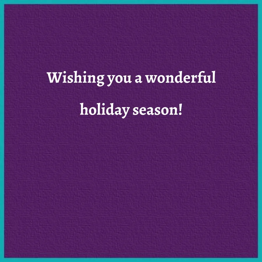 Royal Purple Ornament card inside right